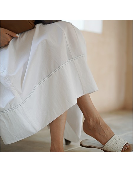 white cotton skirt